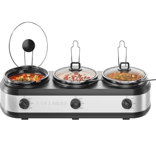slow cooker with ceramic pots
